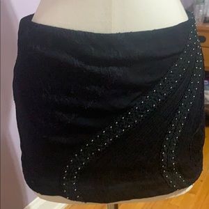 LaRok Luxe Mini Skirt in Black
